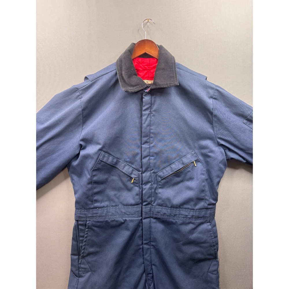 Walls Blizzard-Pruf Insulated Coveralls Mens XL Tall Blue Work Jumpsuit‎ 23-2487
